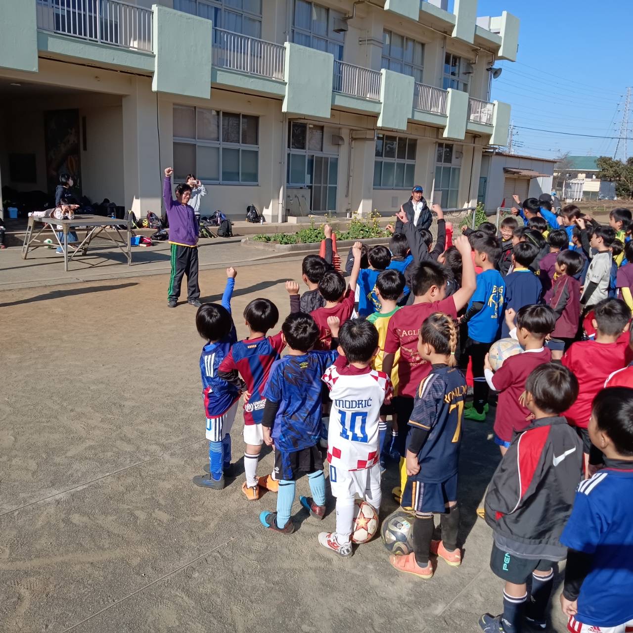 サッカーの新年イベント